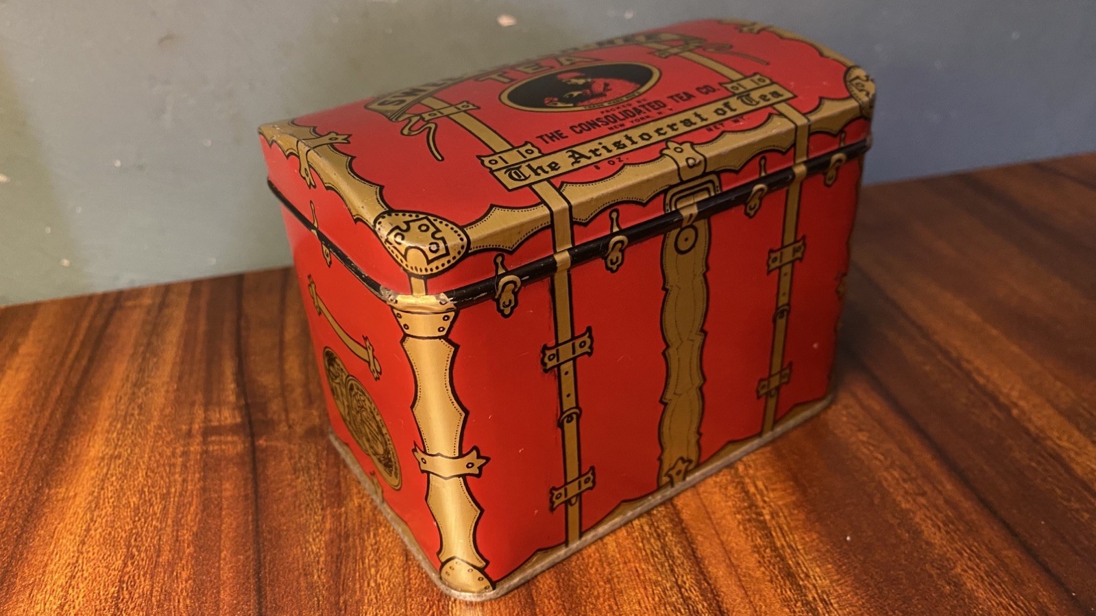 Vintage Swee-Touch-Nee Tea Empty Tin The Consolidated Tea Co Aristocrat of Tea