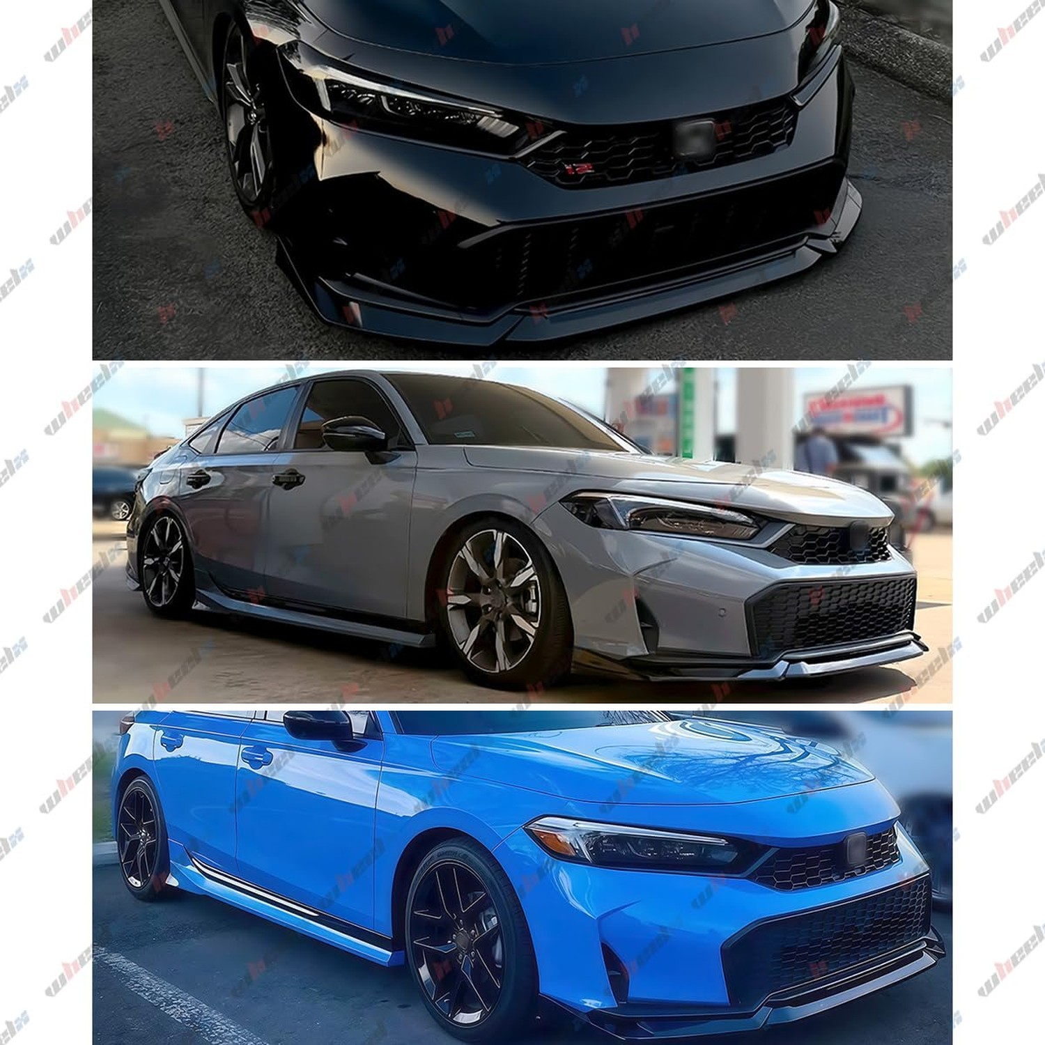 Front Lip Compatible with Honda Civic Sedan & Hatchback 2025 2026, Front Bump…