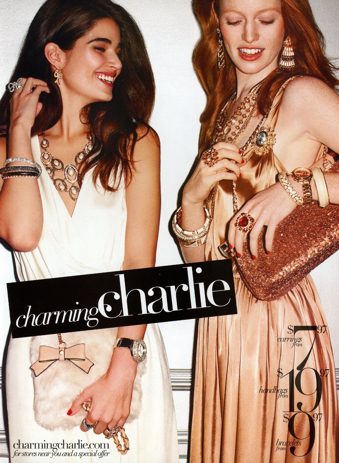CHARMING CHARLIE magazine AD #3 OOP 2015 PRETTY LADIES