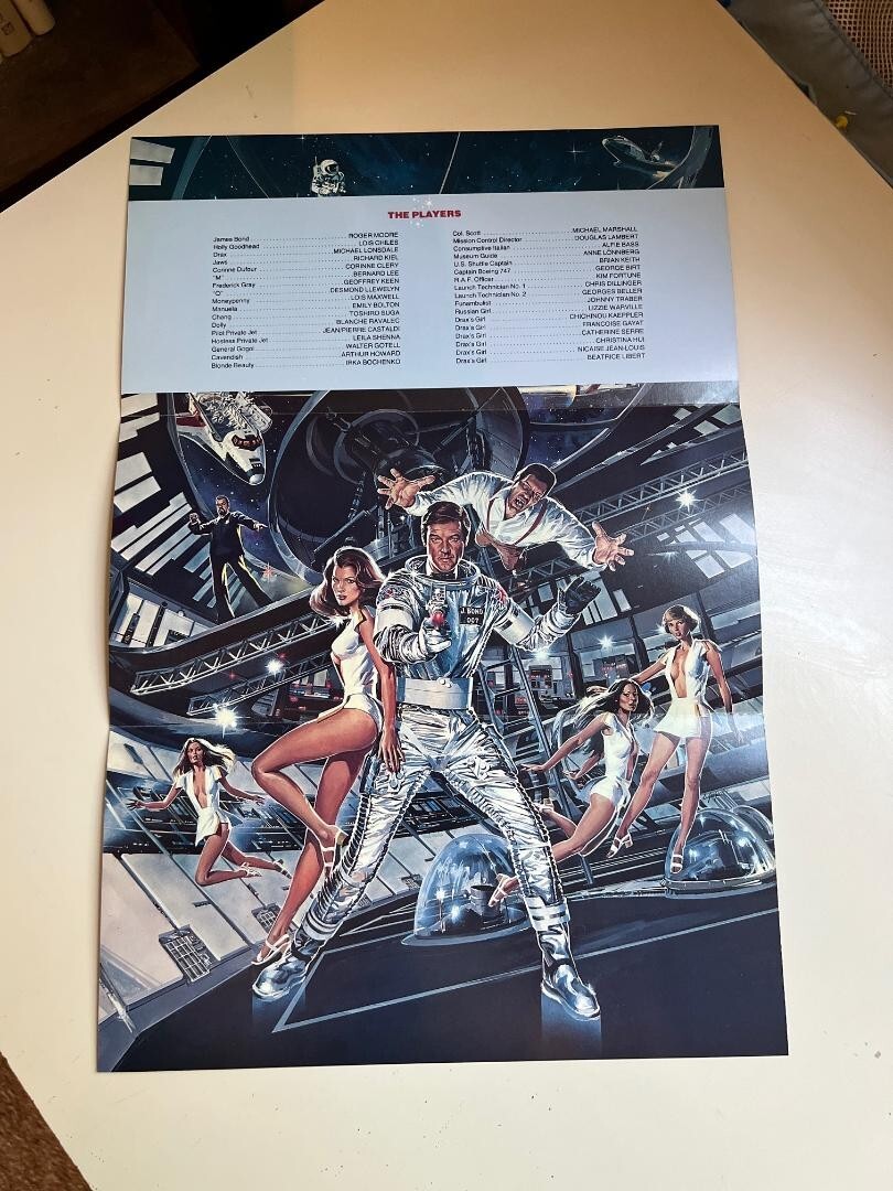James Bond Moonraker Advertising tri-fold brochure – 12″ x 17 3/4″