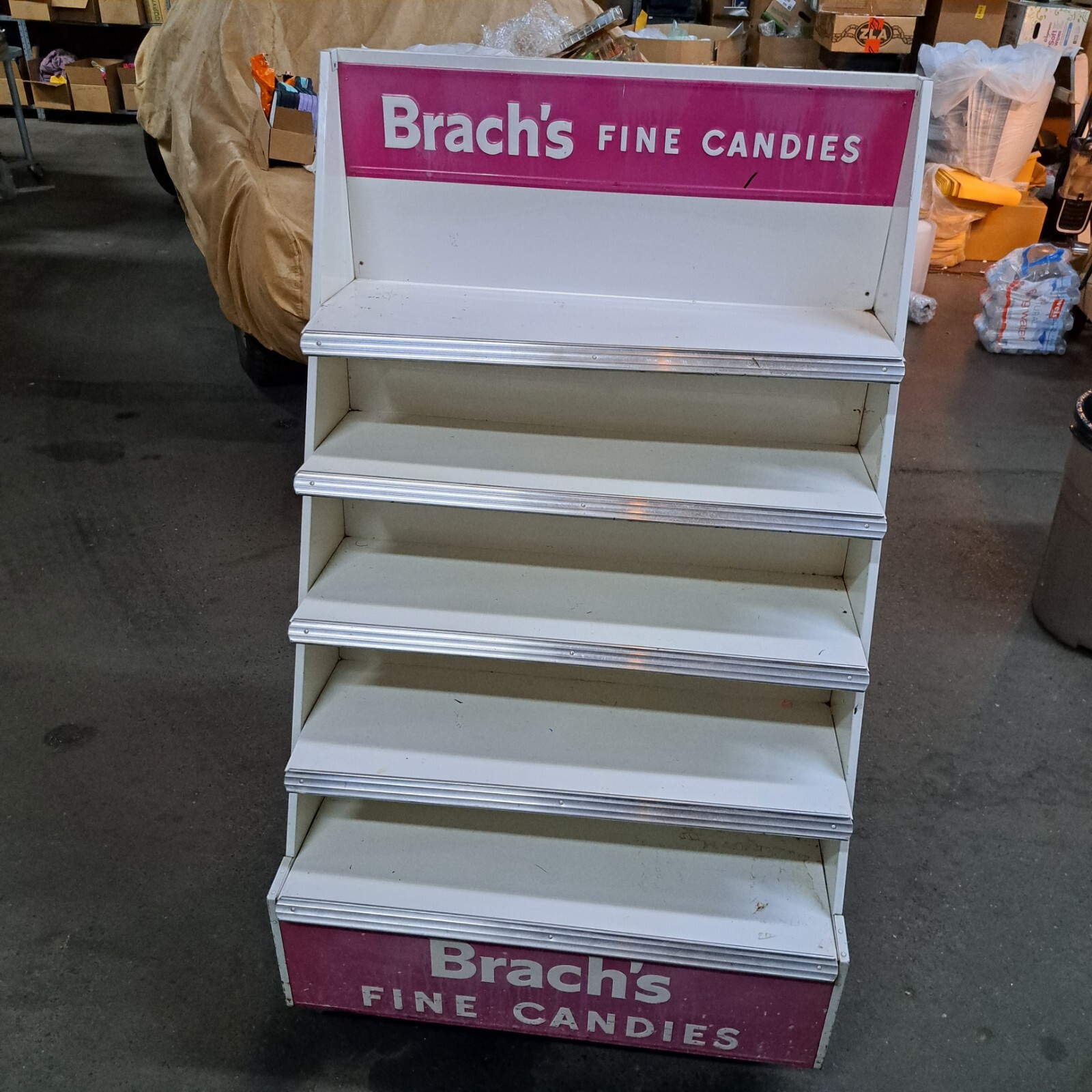 Brach’s Fine Candies Vintage Display Rack 5 Shelves Retail Store Display Metal