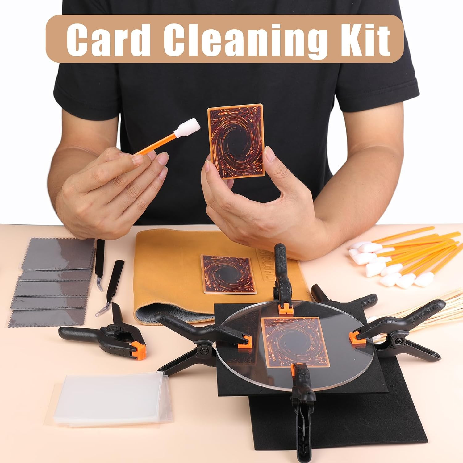 238 Pcs Card Cleaning Kit, Trading Card Cleaning Kit & Sports Card Flattening