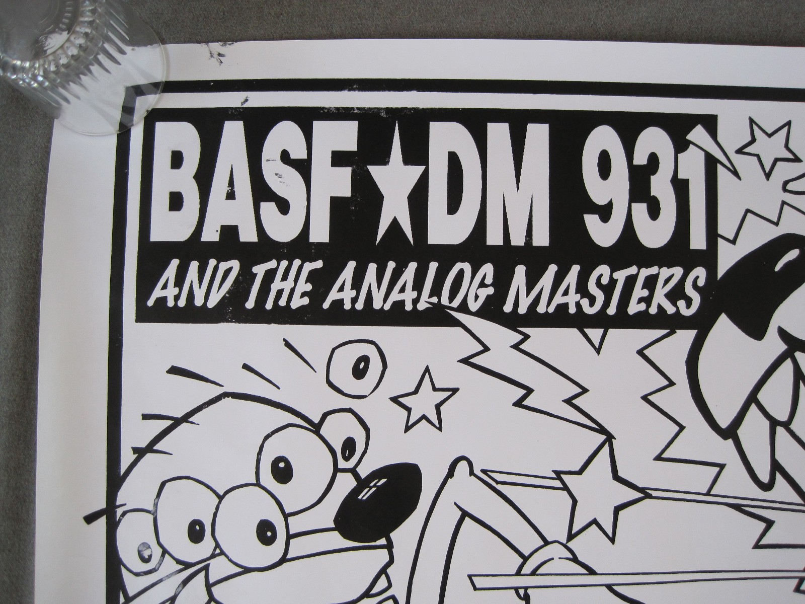VTG 1990s BASF AUDIO & VIDEO RECORDING PRODUCTS PROMOTIONAL POSTER – UNFINISHED