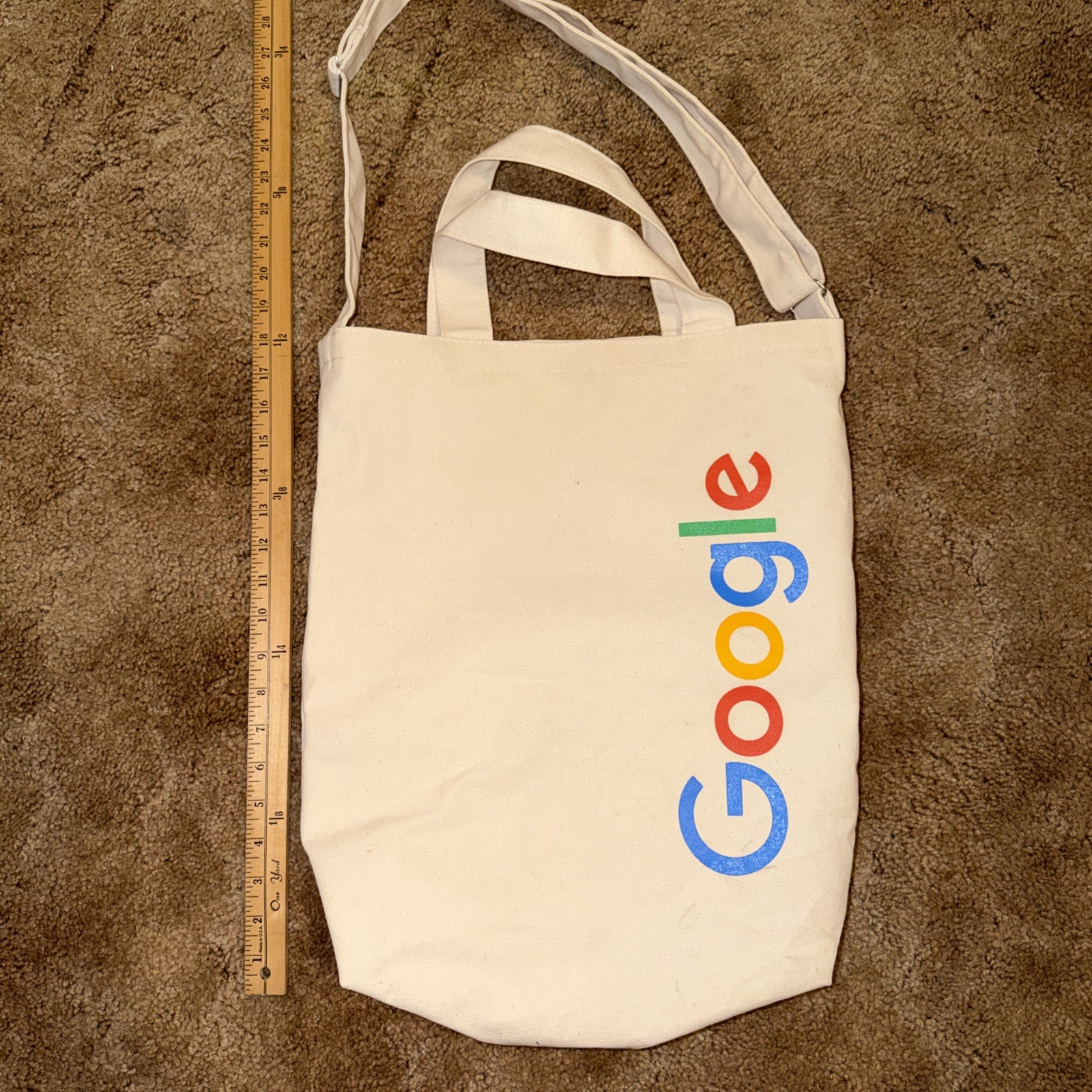 Google Logo Grace Hopper Celebration Canvas Heavy Cloth Tote Rare