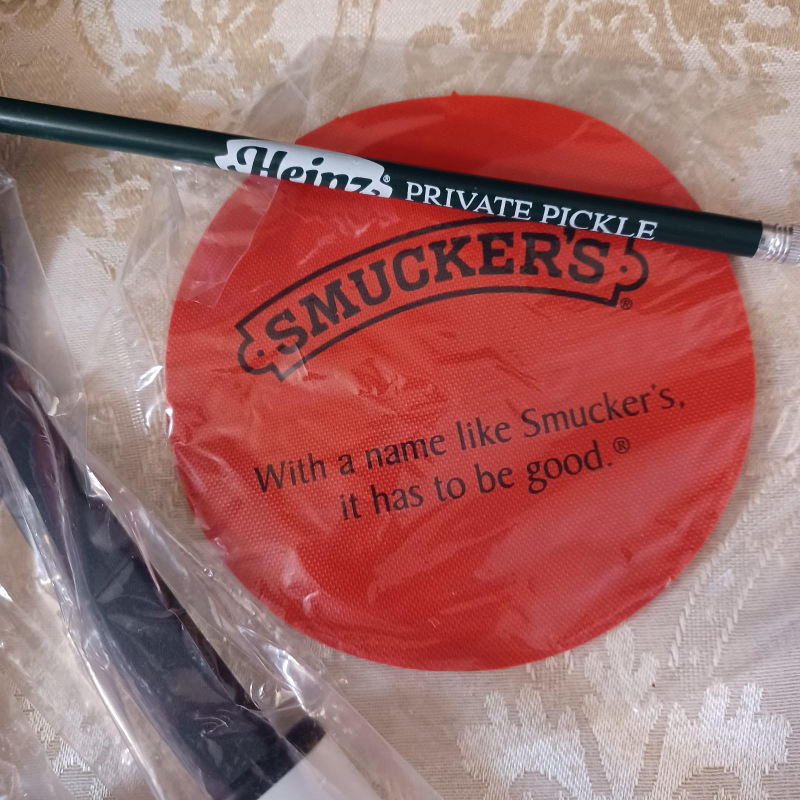 Heinz Pickle Beanie & Pencil – Hungry Jack – Smuckers – Collectible Ad Promos –