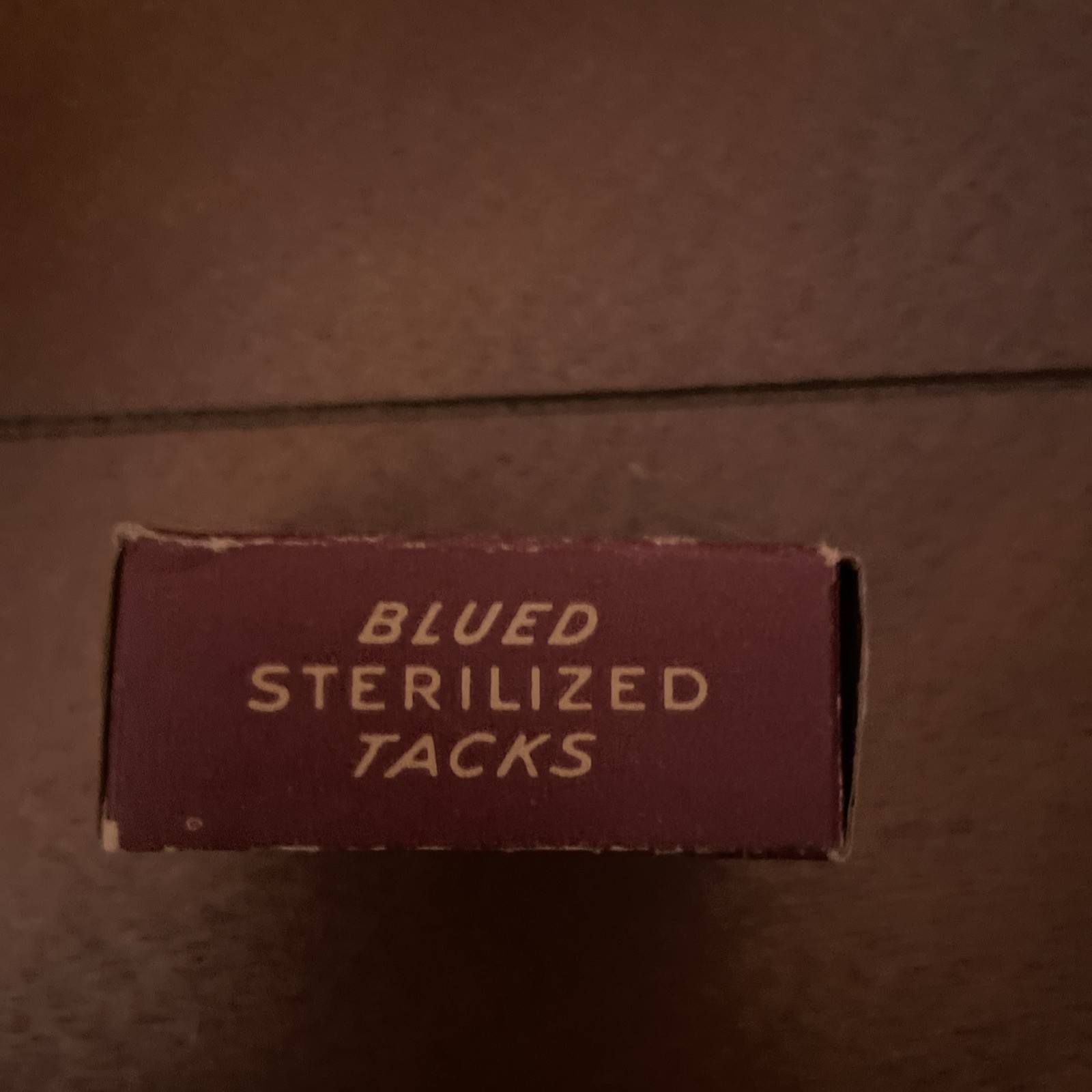 Vintage Hillwood Tack Box 1940 Advertising W Tacks Cleveland Ohio Hardware Store