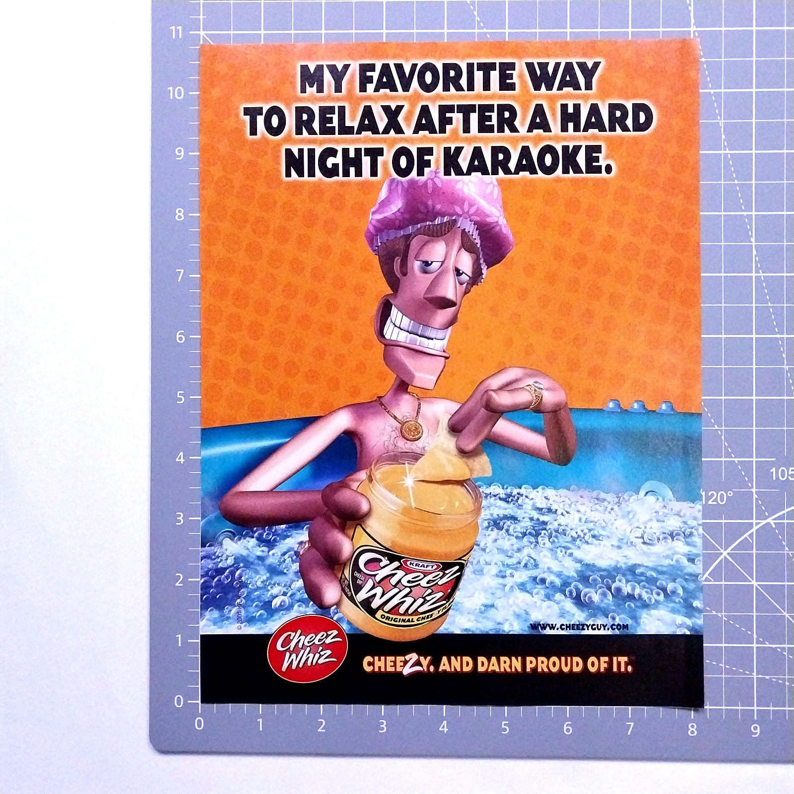 2001 Kraft Cheez Whiz Vintage Print Ad Y2K Magazine Advert Retro Kitchen Decor