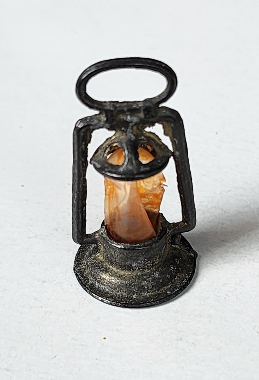 1919 Premium Cracker Jack Prize Large Railroad Lantern Toy Charm