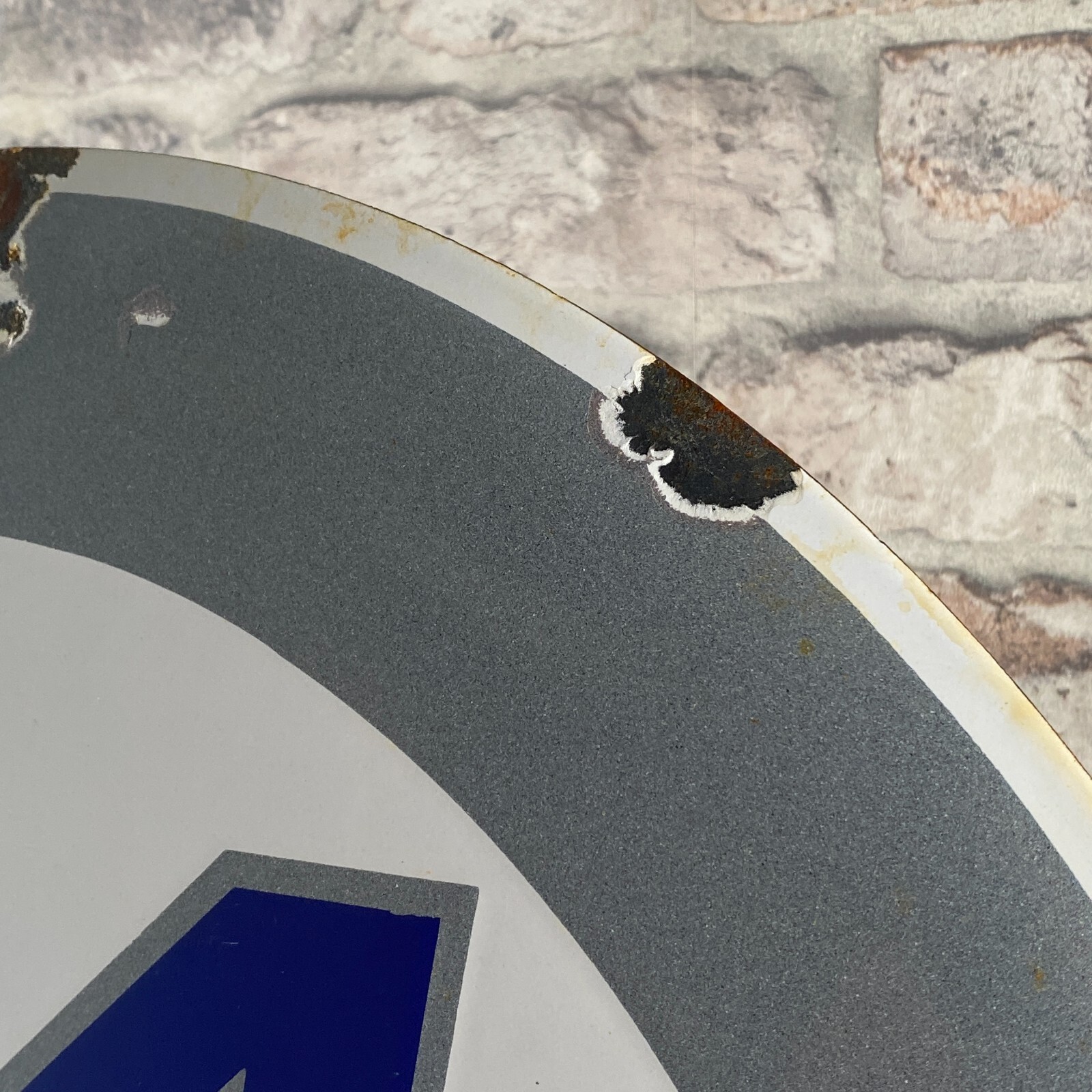 RENAULT ALPINE – Enamel Sign – Ø 50cm (19.7″) – Collector Workshop Large Signage