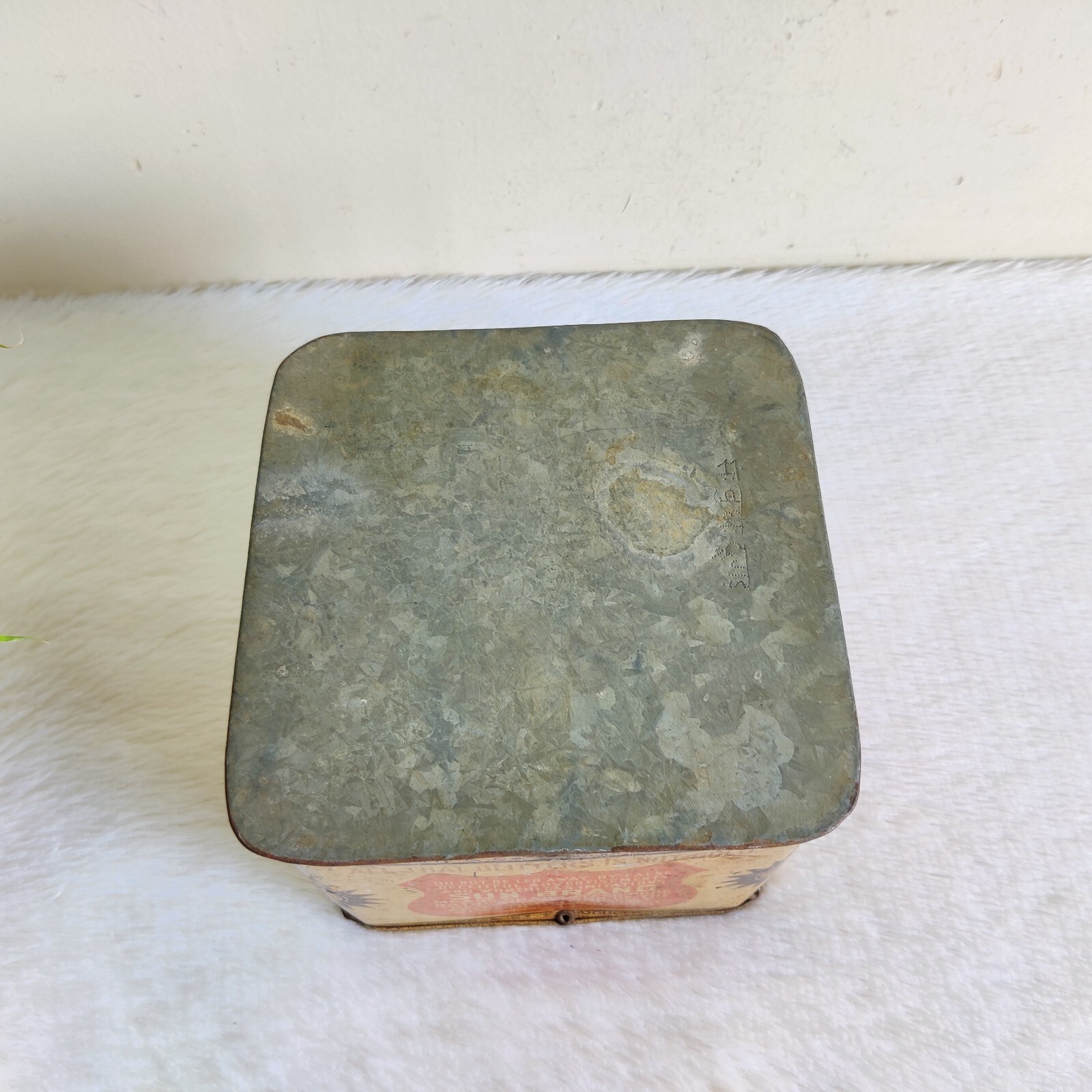 1920 Vintage Sun Brand S Naraen & Co Saffron Advertising Tin Box Spain Rare T431
