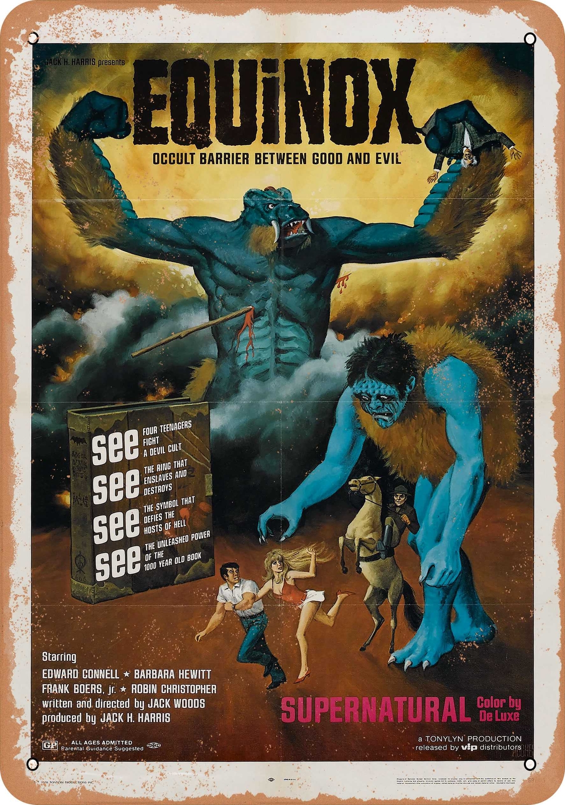 METAL SIGN – Equinox (1970) – Vintage Look