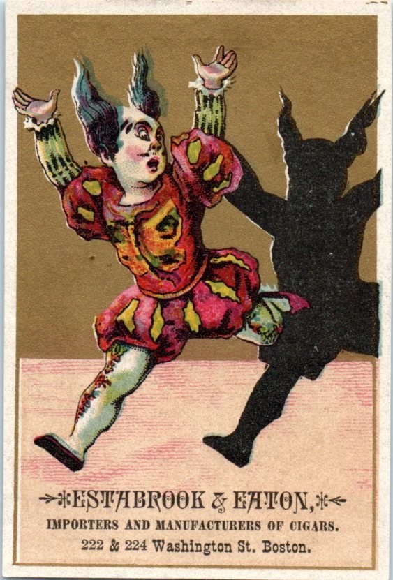 Victorian Trade Cards 1890’s Estabrook & Eaton Cigar Manufacturers, Boston, MA