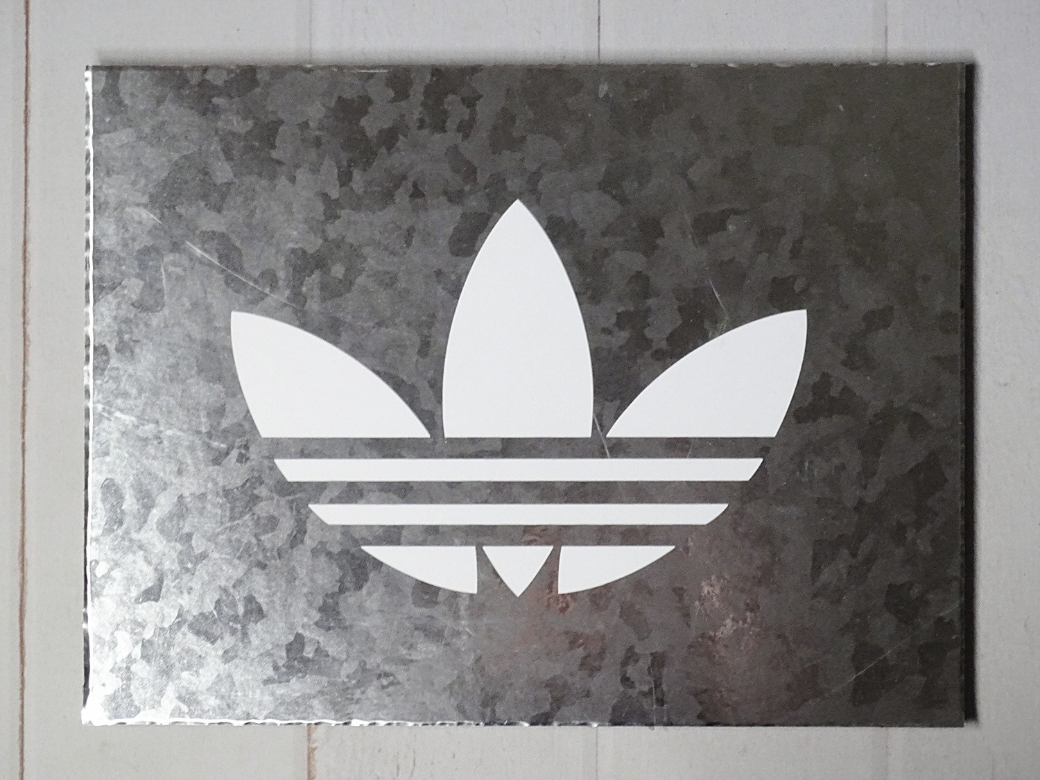 ADIDAS Chrome Logo Store Display Promo Marquee Sign 15″ X 11″