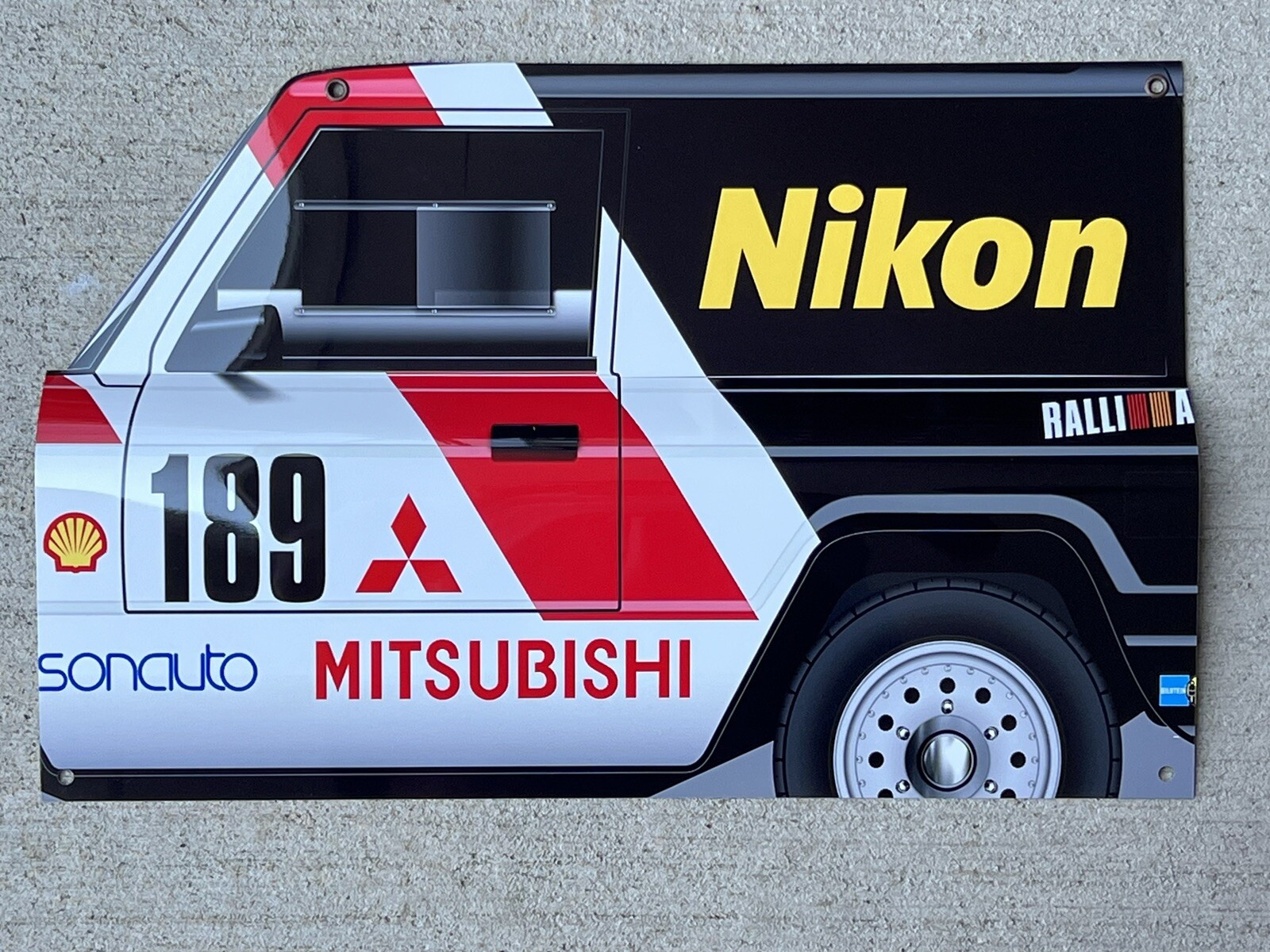 WOW! 1985 Mitsubishi Pajero Montero Paris Dakar RALLY Off Road Racing Style Sign