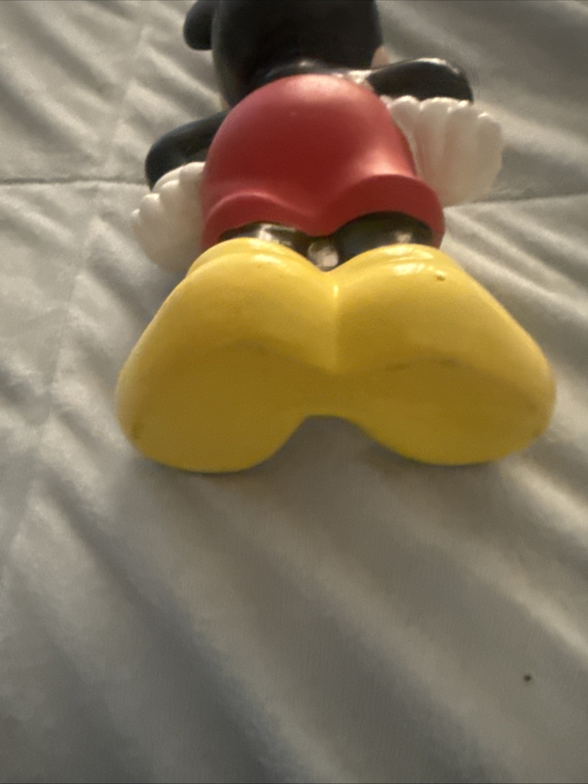 Disney Mickey Mouse Plastic Mug Red Black Yellow Vintage Figure – A