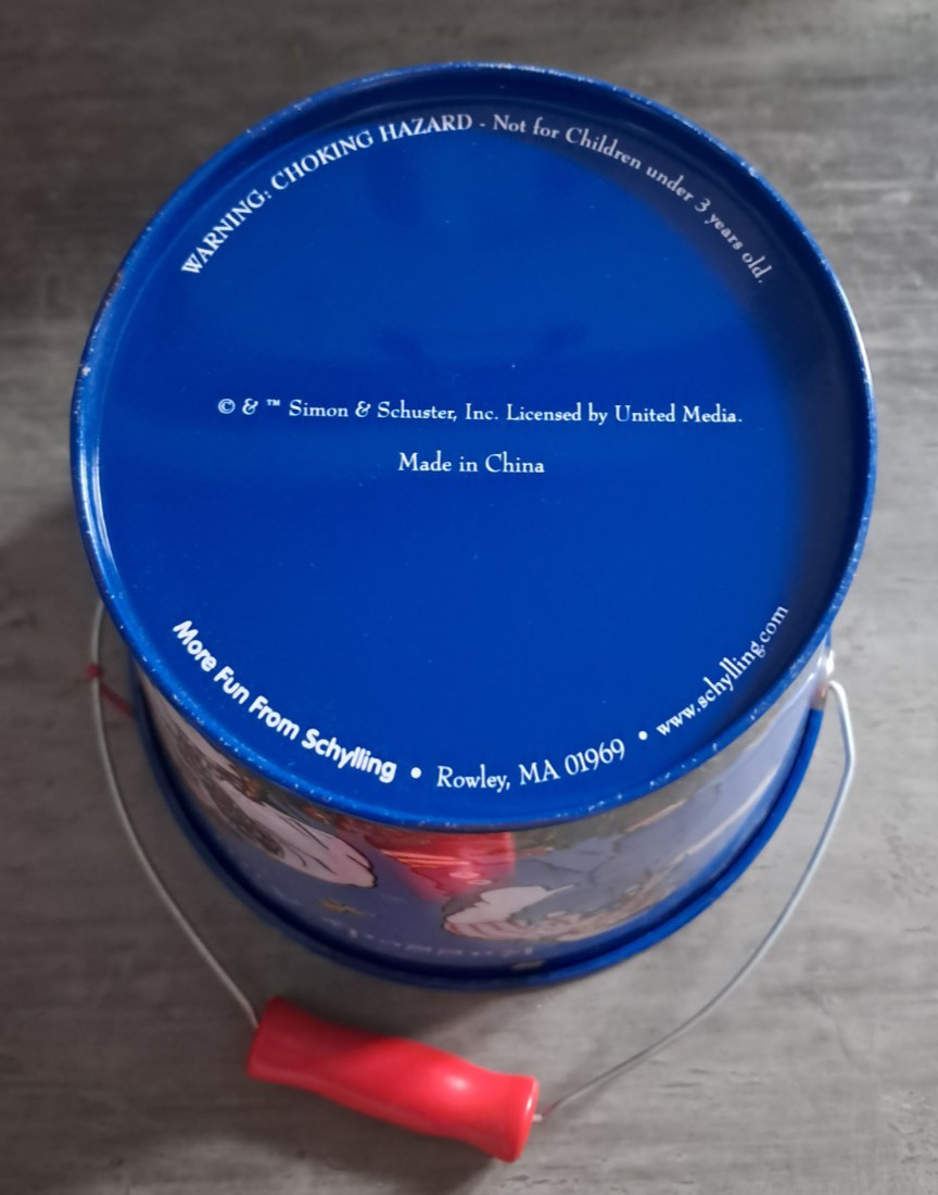 Schylling Raggedy Ann and Andy Tin Pail &” NWT