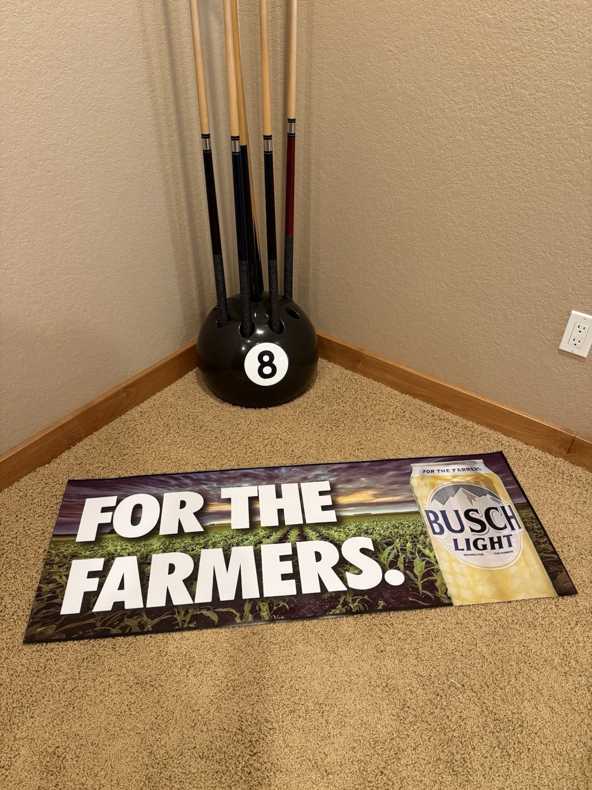 For the Farmers Busch Light Banner mancave for the Farmer Tractor