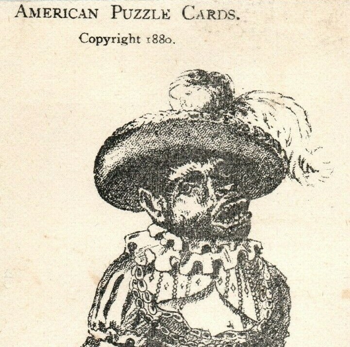 1880 H.L. Lane Confectionery Candy Puzzle Card “Fair Spirits & Foul” P208