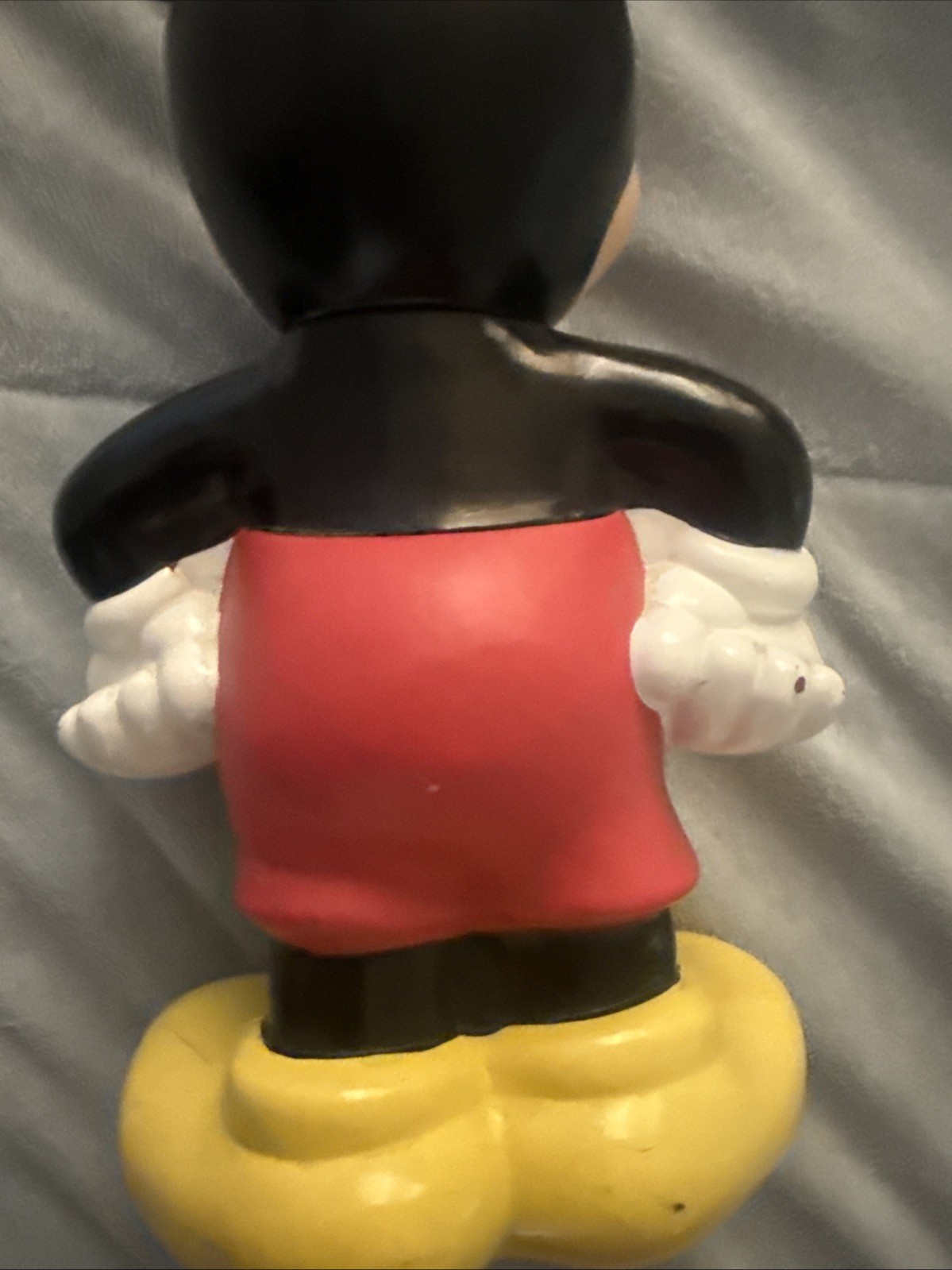 Disney Mickey Mouse Plastic Mug Red Black Yellow Vintage Figure – A