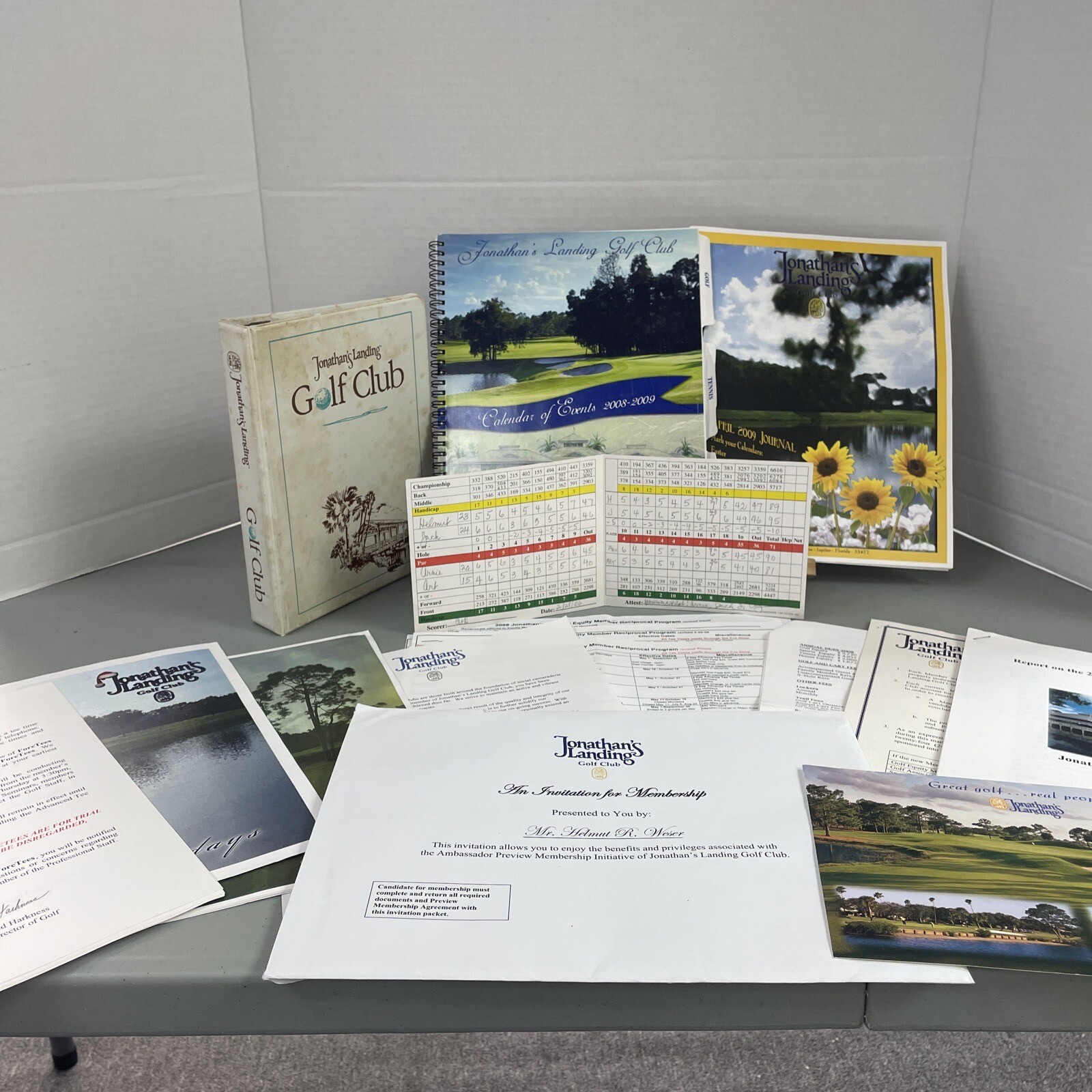 Jonathan’s Landing Golf Club Programs, Booklets, Scorecards, Papers, Journal