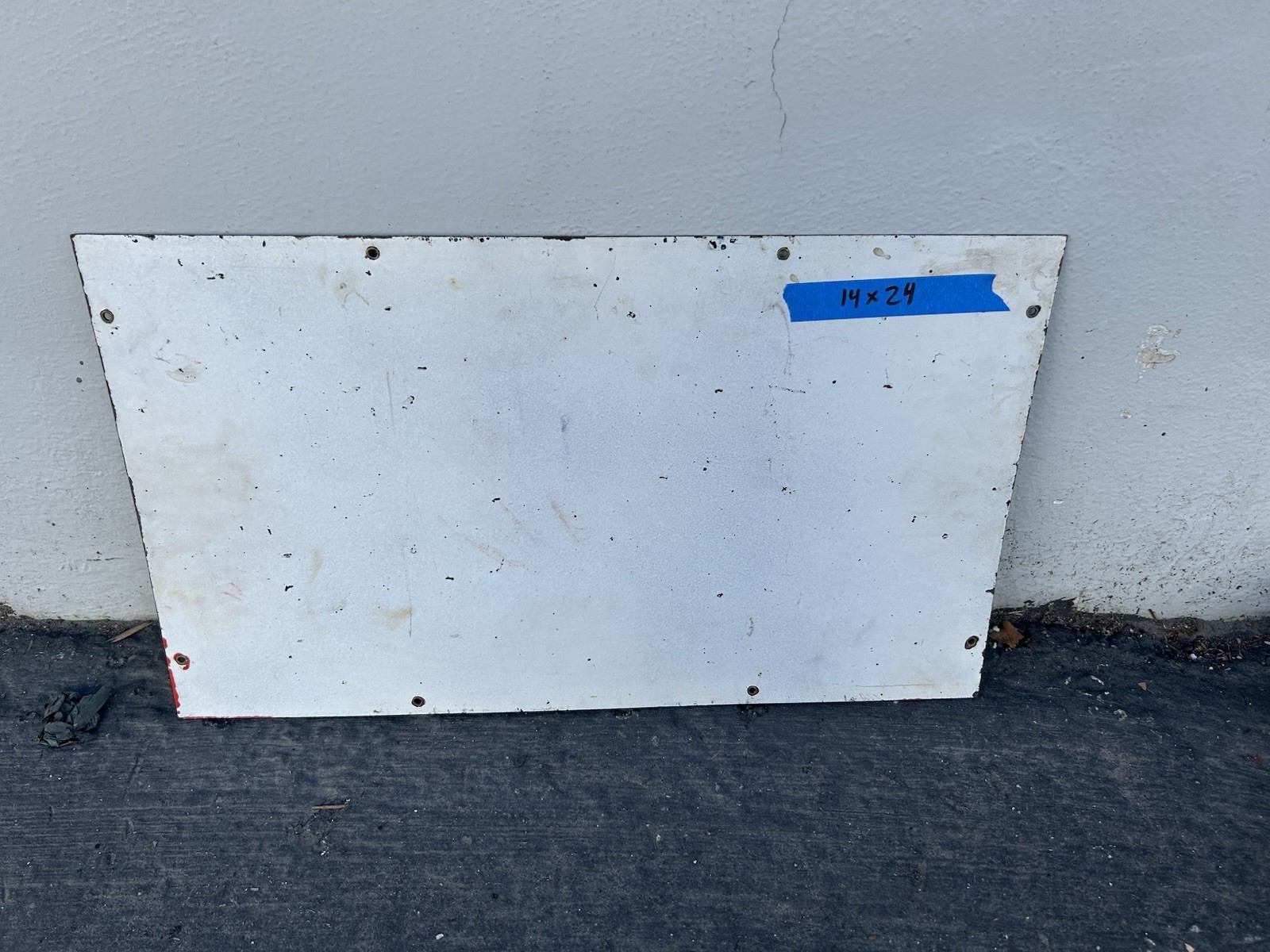 Beautiful Carter’s watch the wear overalls porcelain sign. Super clean condition