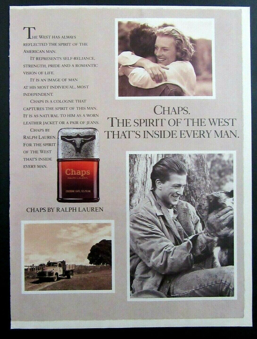 1988 CHAPS by RALPH LAUREN Men’s Cologne Magazine Ad