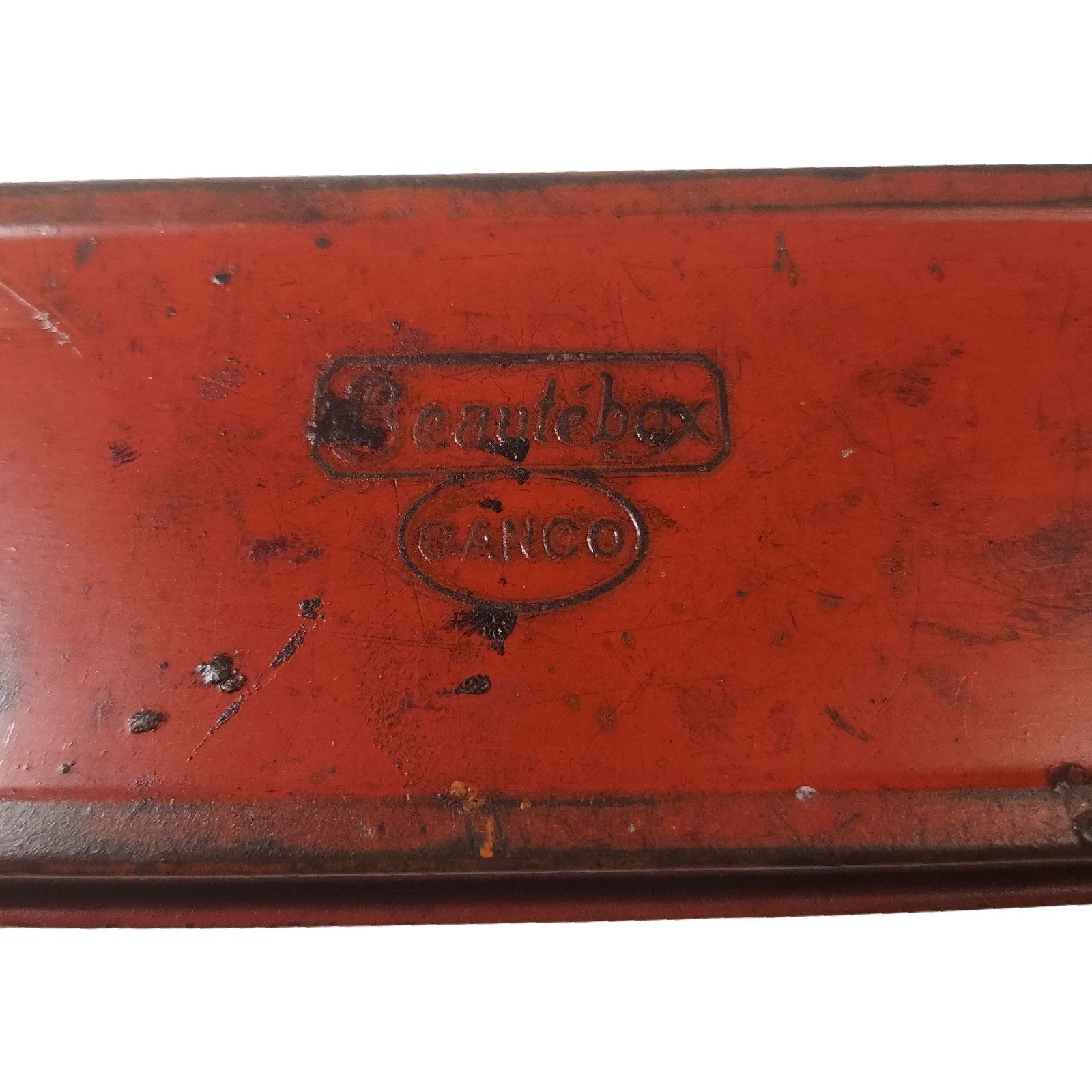 1920s Charlie Chaplin Antique Beautebox Canco Pencil Box/Case 7 7/8″ – SEE DESC