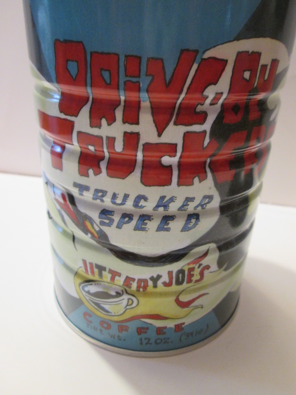 2025 Jittery Joe’s Coffee Decorative Tin Drive By Truckers Trucker Speed Design