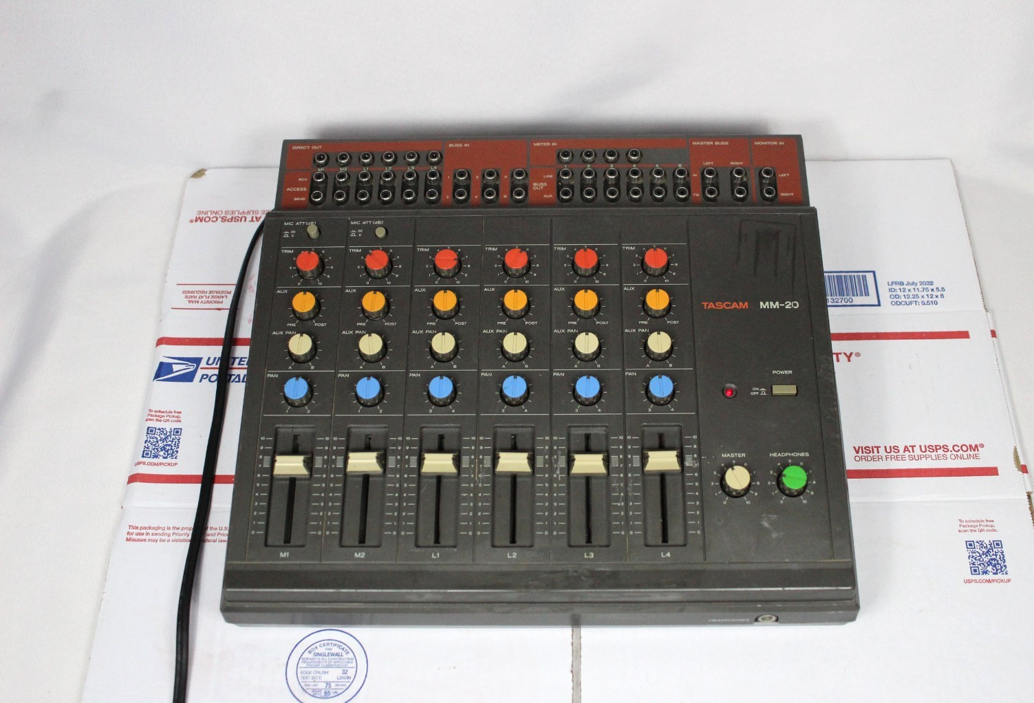 TASCAM MM-20 MIXER WORKS BUT NOT FULLY TESTED SOLD AS-IS FOR PARTS OR REPAIR