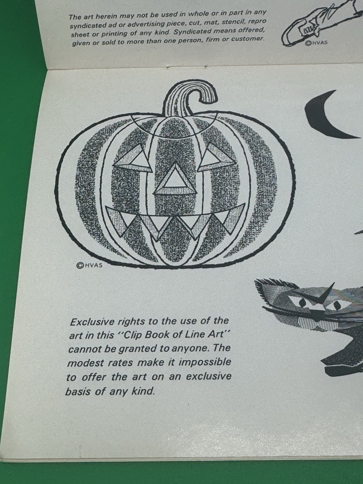 Harry Volk Clip Book of Line Art AUTUMN #510 1969