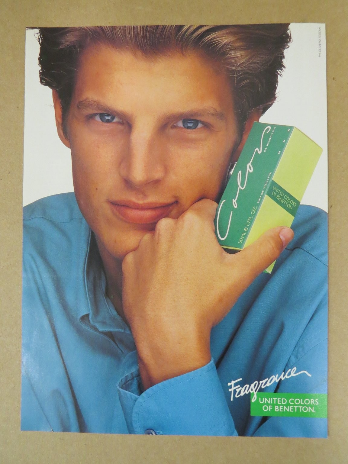 Benetton Fragrance Print Ad Colors Eau de Toilette 1990s Oliviero Toscani
