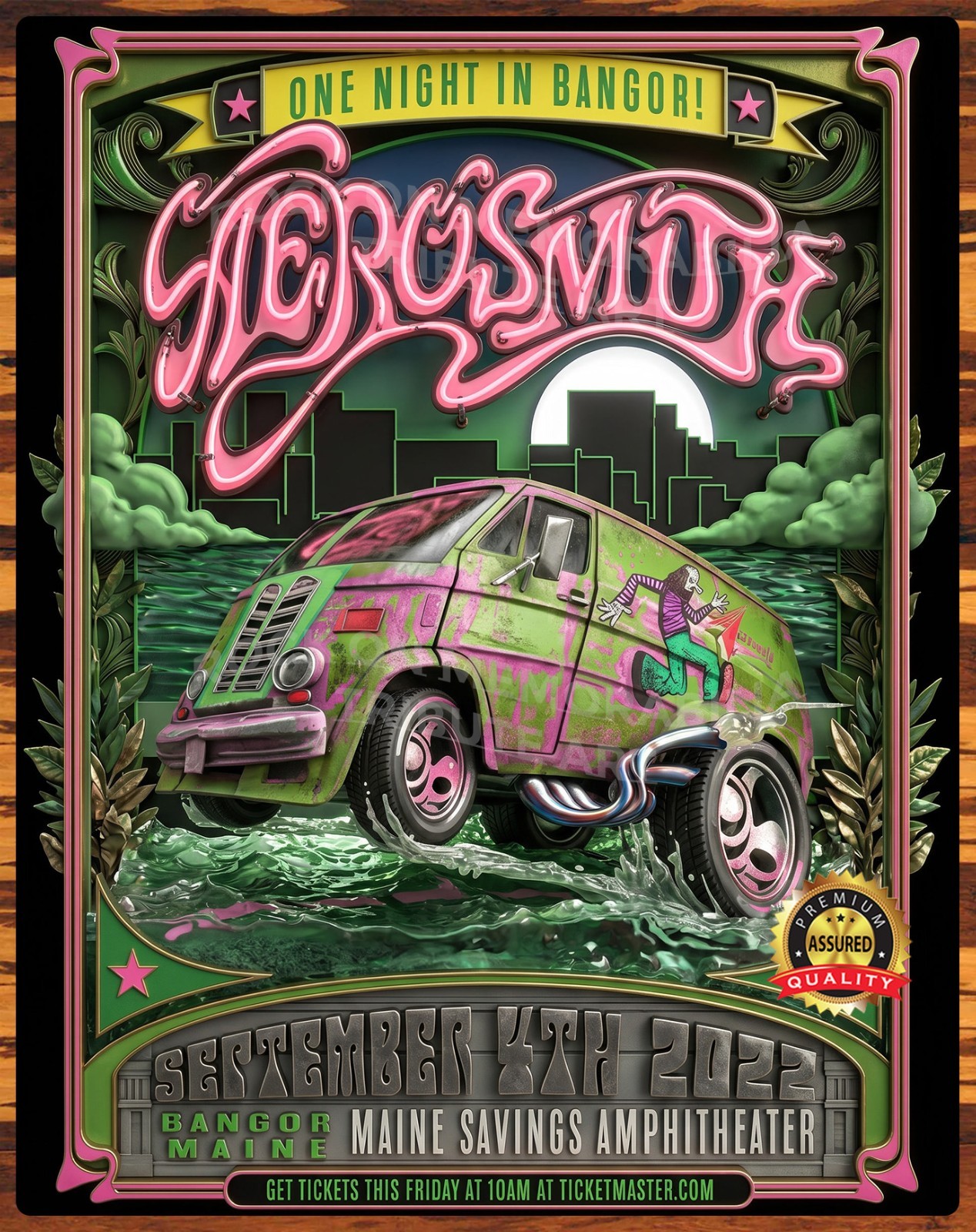 Aerosmith – Bangor – 2022 – Premium Aluminum Metal Sign 11 x 14