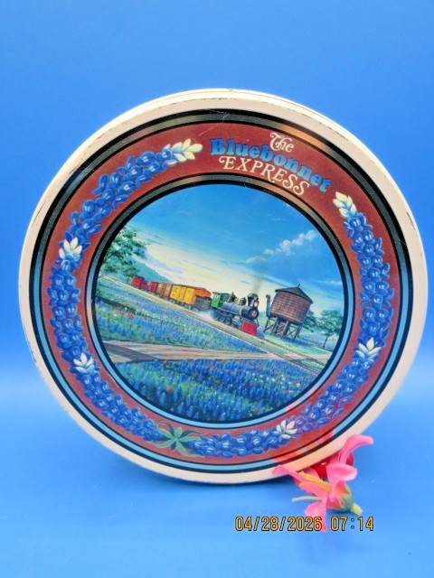 The Bluebonnet Express Round Metal Tin 7″ Diameter