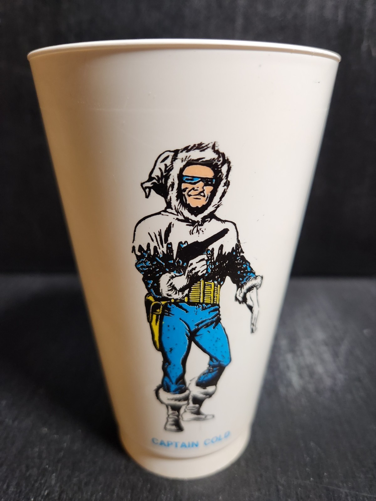 7-ELEVEN DC COMICS CAPTAIN COLD VINTAGE 1973 SLURPEE 1st SERIES PLASTIC CUP