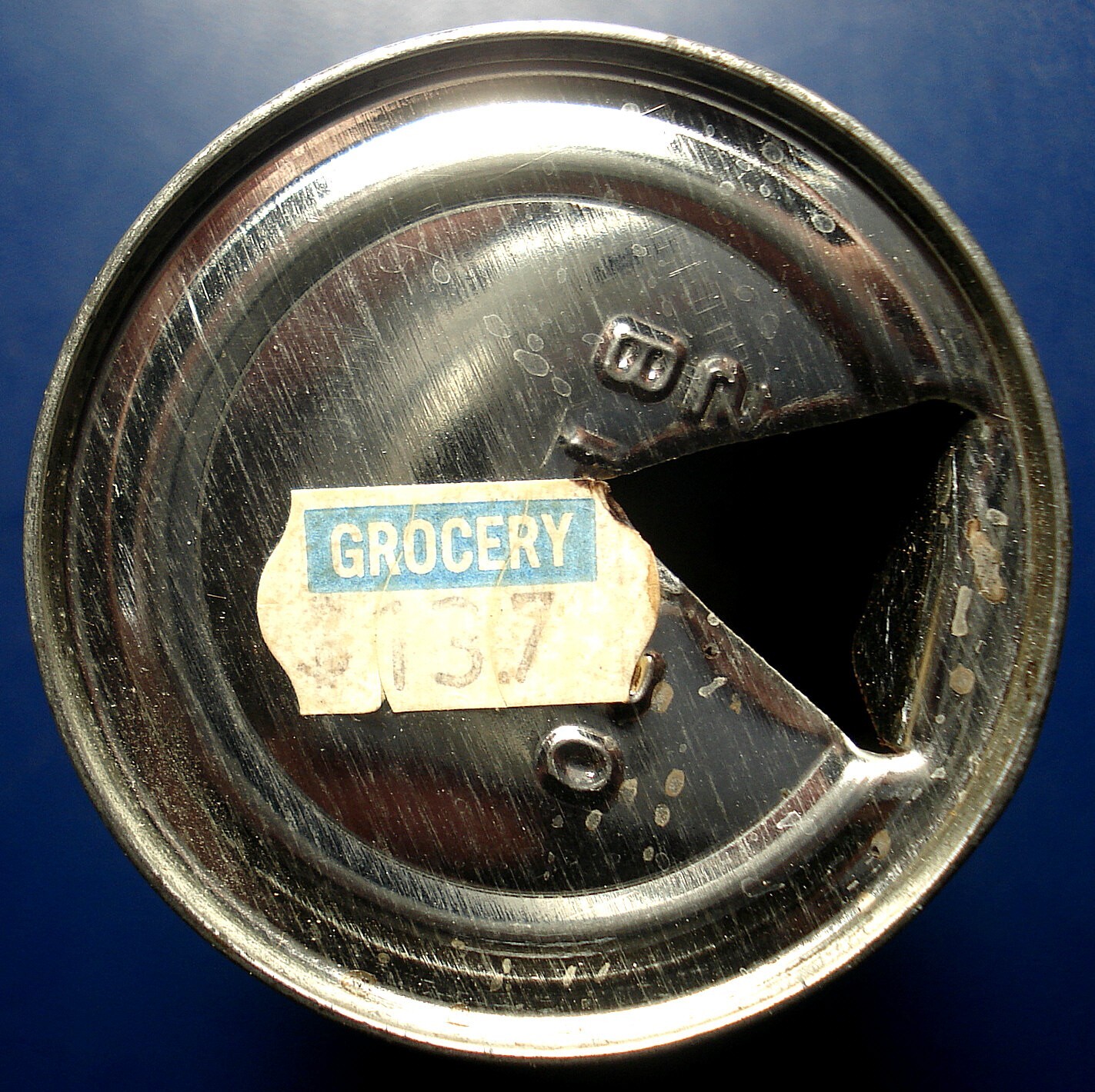 BOTTOM OPENED 6 OZ HYDE PARK ORANGE JUICE CAN