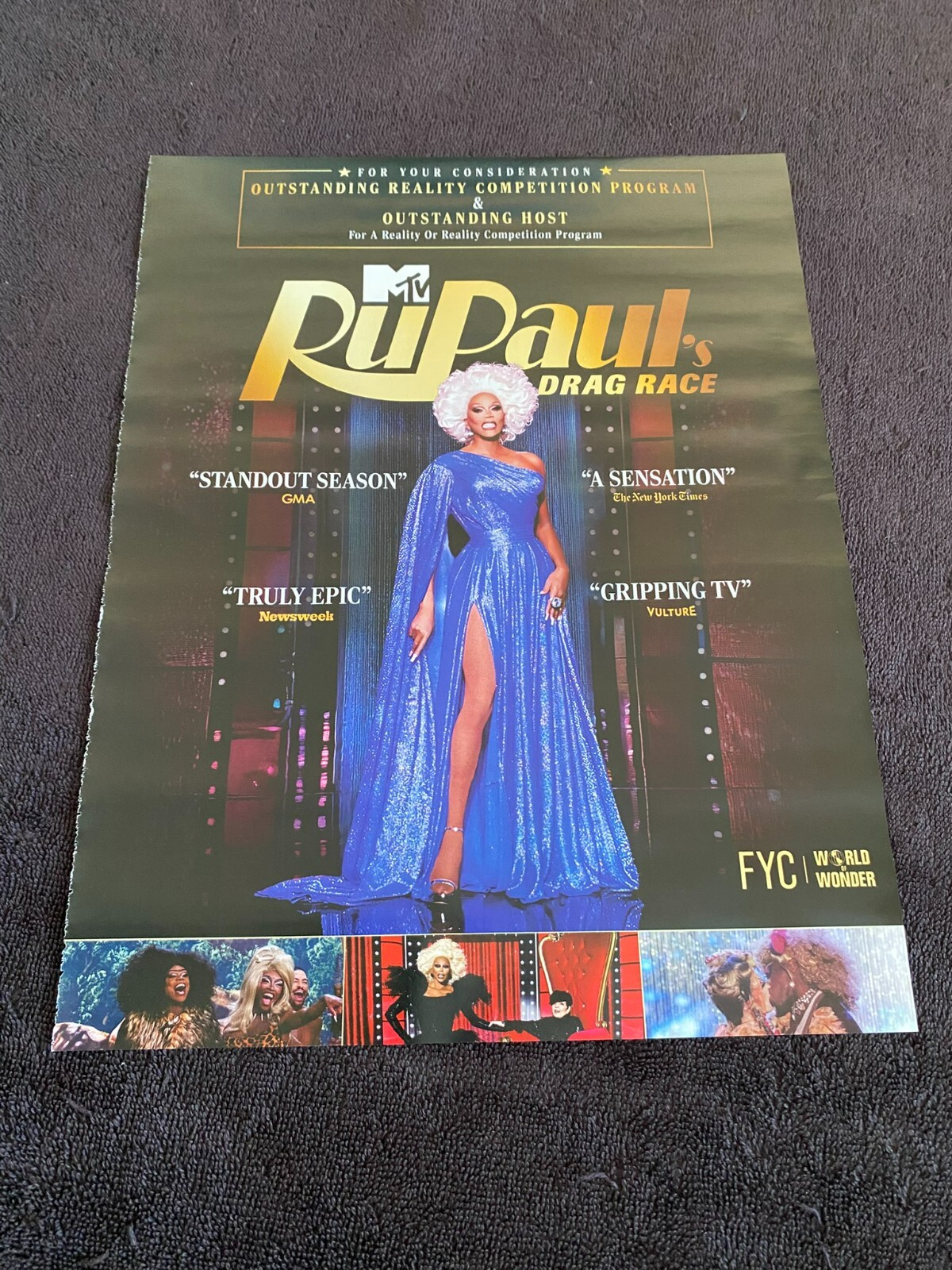 RUPAUL’S DRAG RACE 2025 Emmy ad for Outstanding Host & Reality Competition, MTV