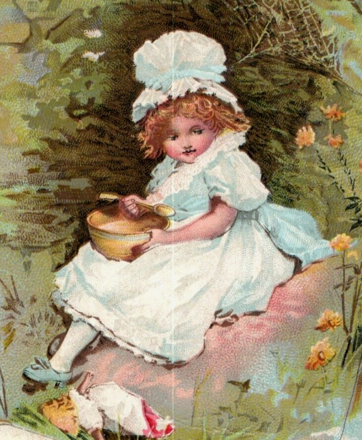 1880s J&P Coats Six Cord Thread Little Miss Muffat Spider F144