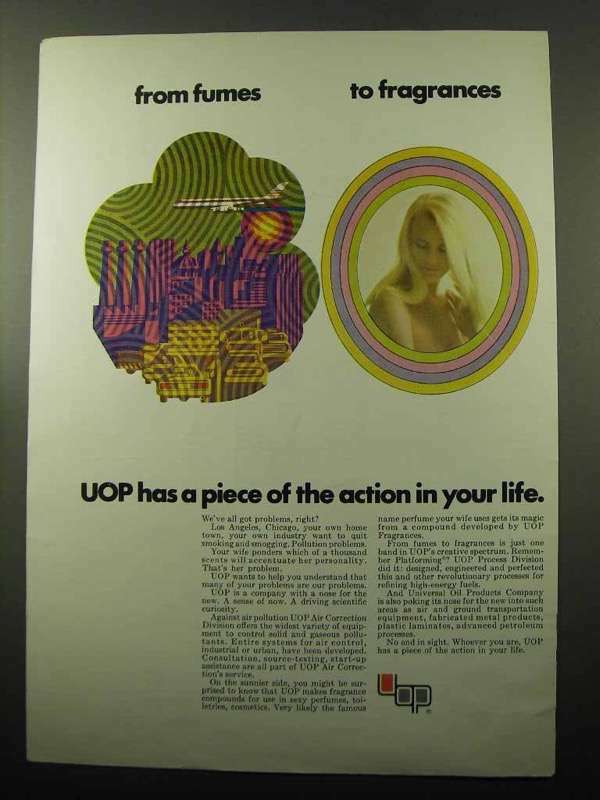 1969 UOP Universal Oil Products Company Ad – Fragrances