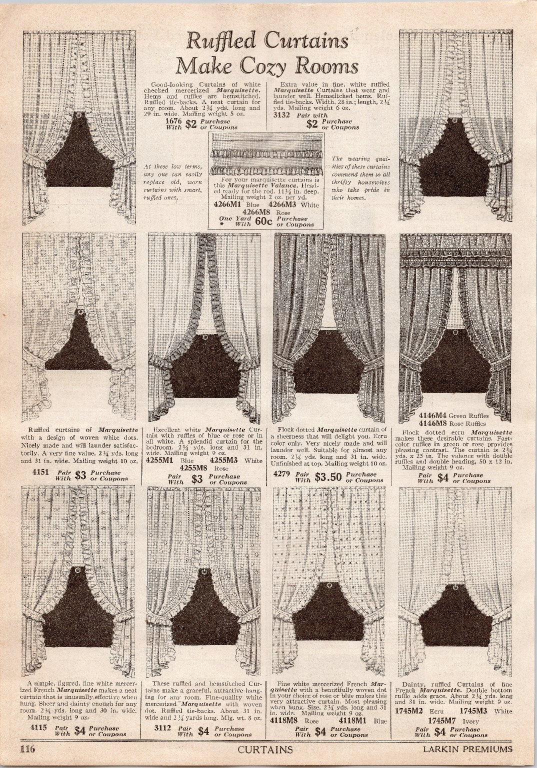 Larkin Print Ad 1920s Home Decor Curtains Rugs Art Deco Style Decorating