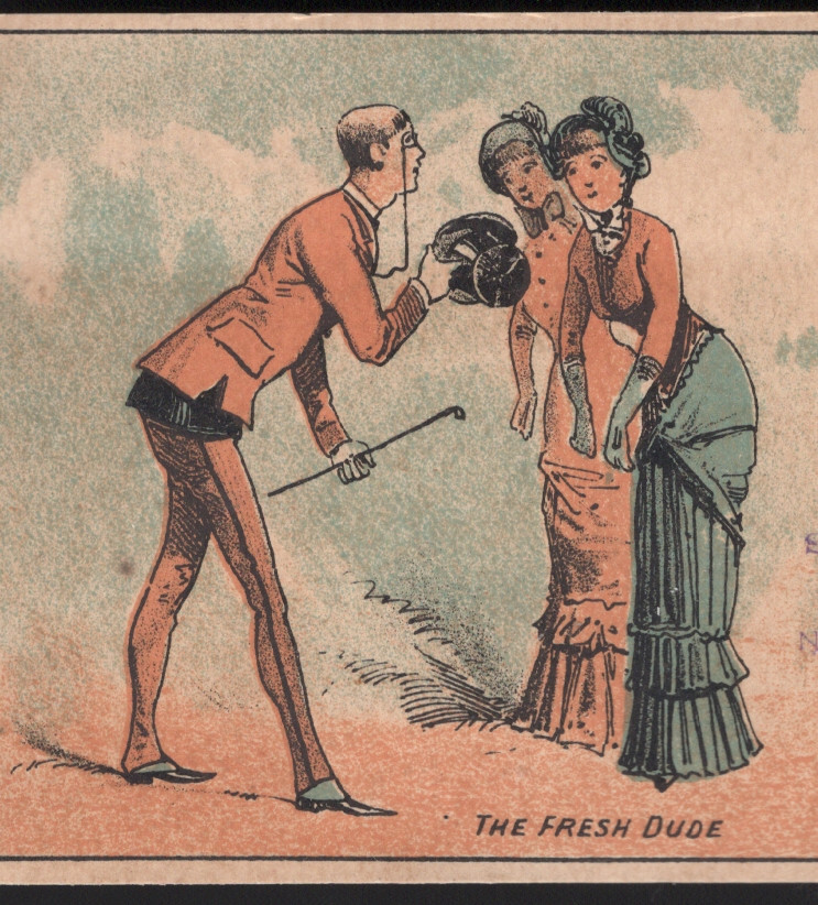 FRESH DUDE, READING PA TRADE CARD, STAR SHOE STORE, N.W. CORNER 5th & Penn. C17