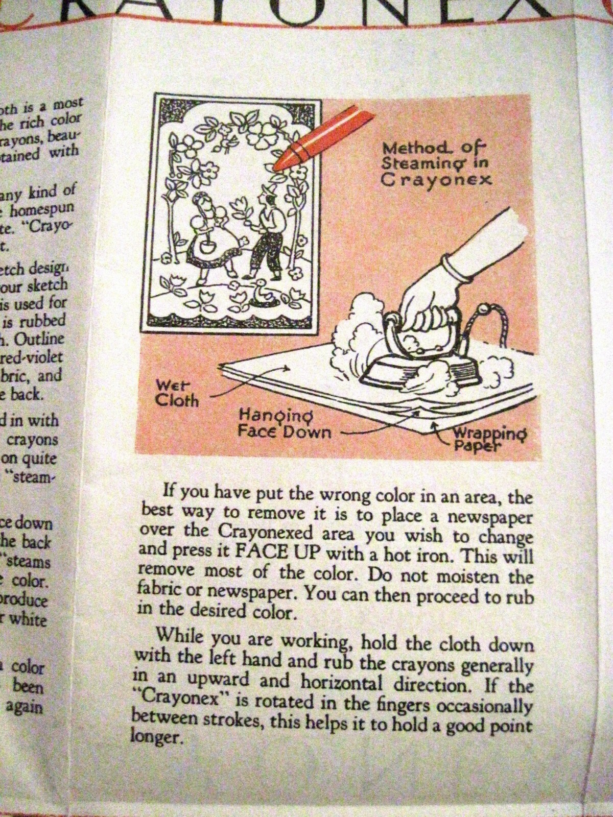 1934 Brochure for “Crayonex” – Wax Crayons by “The American Crayon Company” *