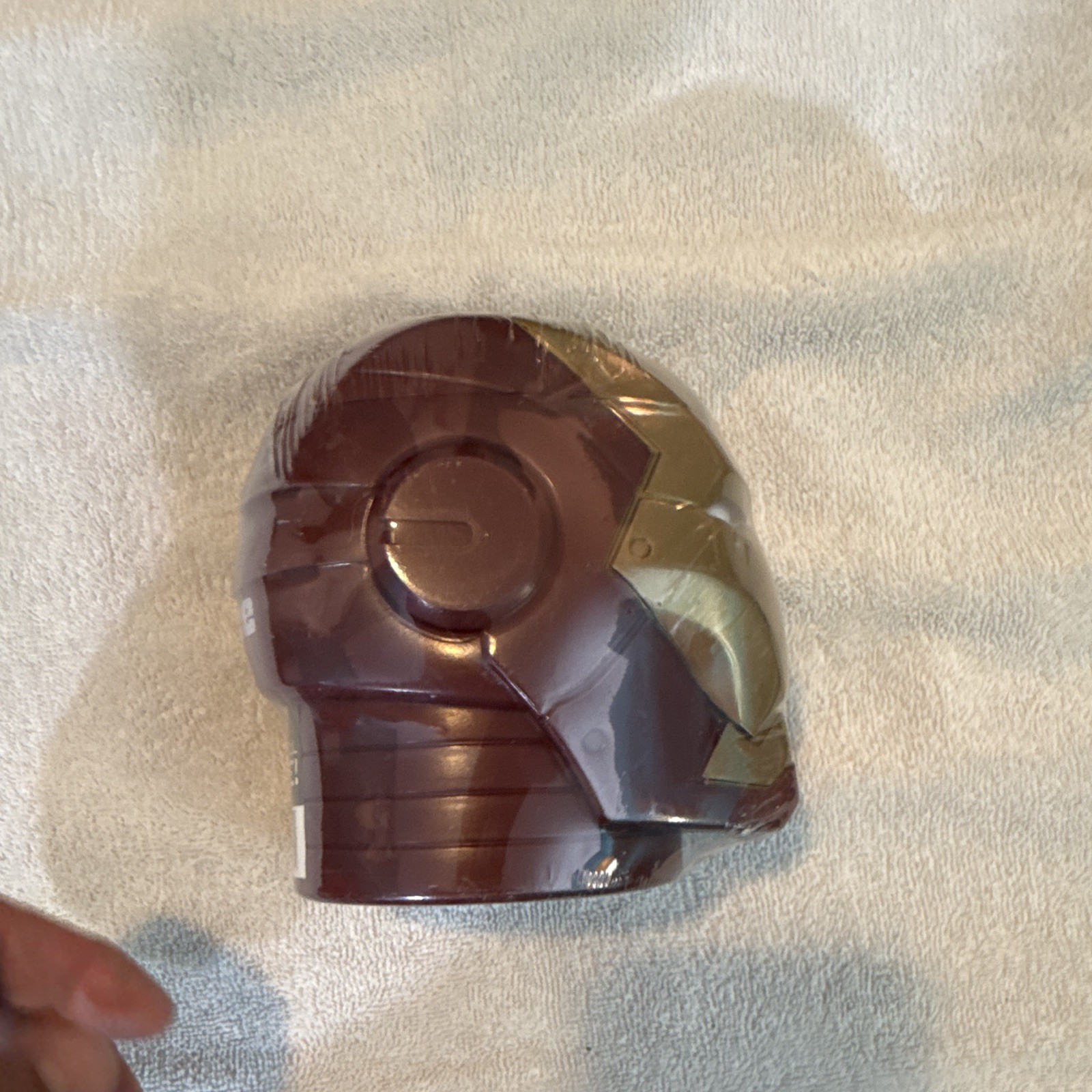 Slurpee Iron Man Helmet Advertising Tin Collectible, Red & Gold
