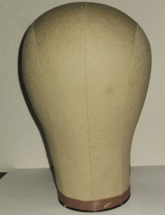 Gex 22 Mannequin Head Millinery Cork Cloth Canvas Wig Hat Toupee Block Form
