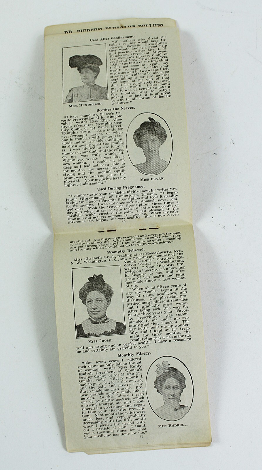 Vintage LADIES NOTE BOOK and CALENDAR 1902 with Advertising Pages Throughout