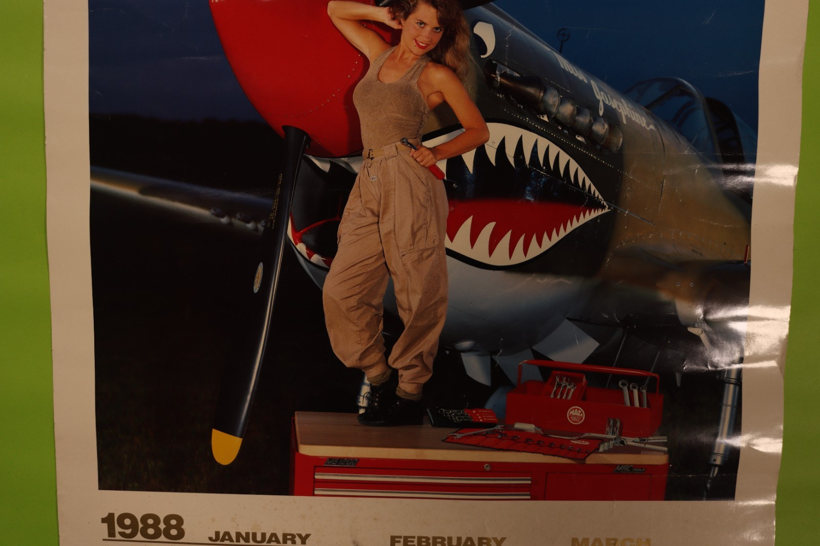 Vintage 1988 Mac Tools Calendar 50th Anniversary 19″x24″