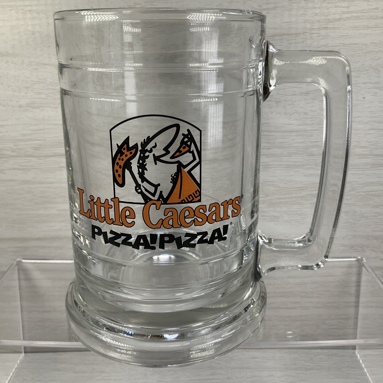 Little Caesars Pizza 5.25″ Glass Mug – Beer Soda Drink Cup