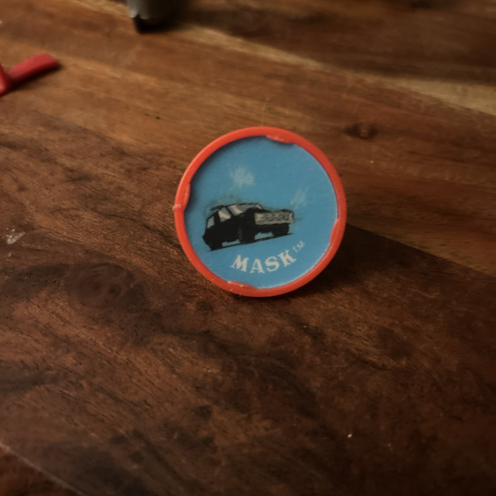 Vintage 1985 M.A.S.K. Thunderhawk Cereal Premium Flicker Ring Kenner Lenticular