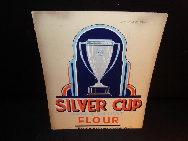 Circa 1930s Silver Cup Flour Original Artwork