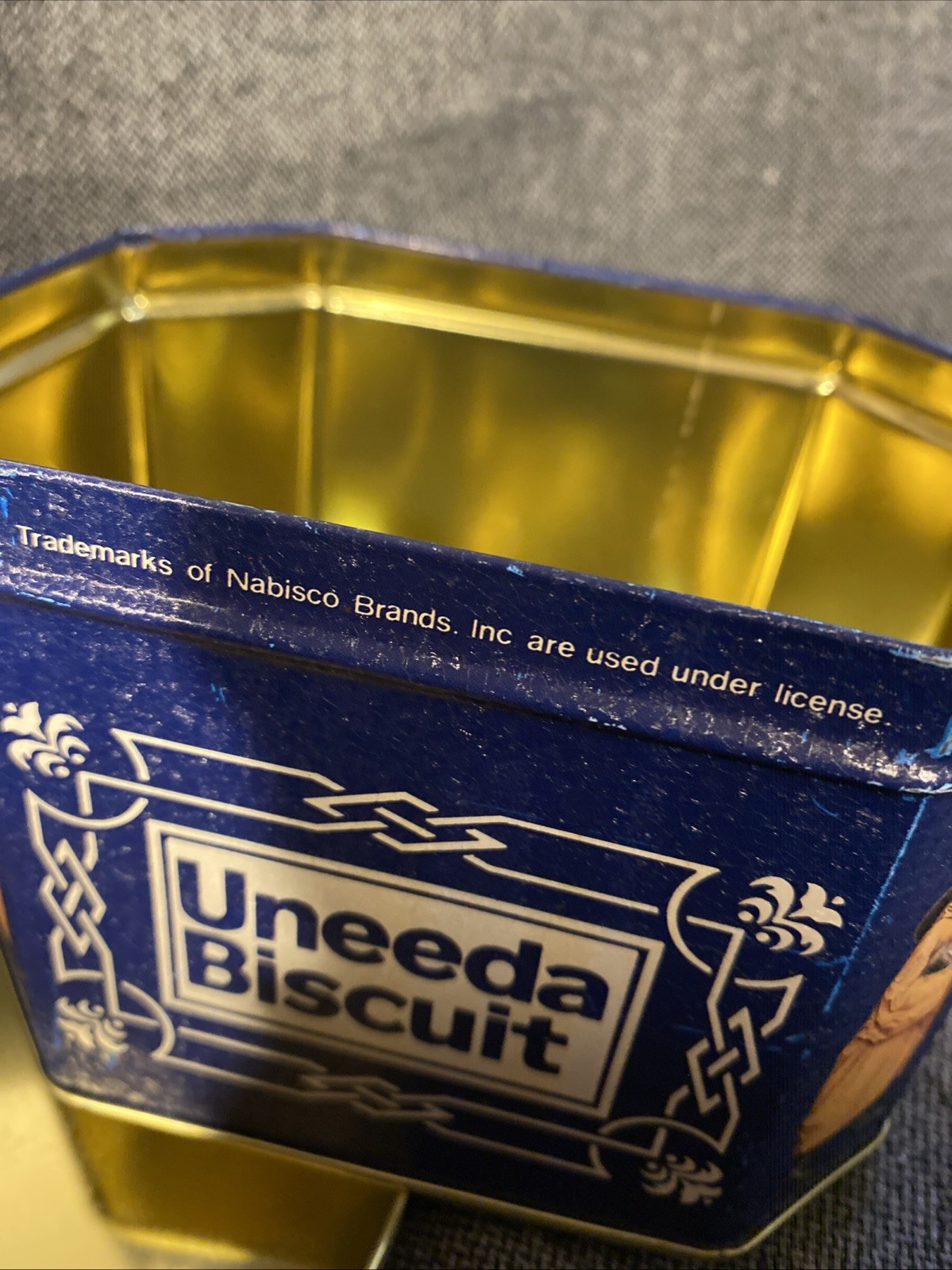 Vintage Uneeda Biscuit Empty Tin National Biscuit Company