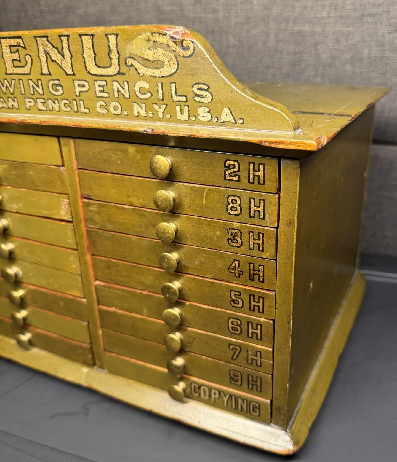 RARE Venus Drawing Pencils American Pencil Co. NY Cabinet Counter Store Display